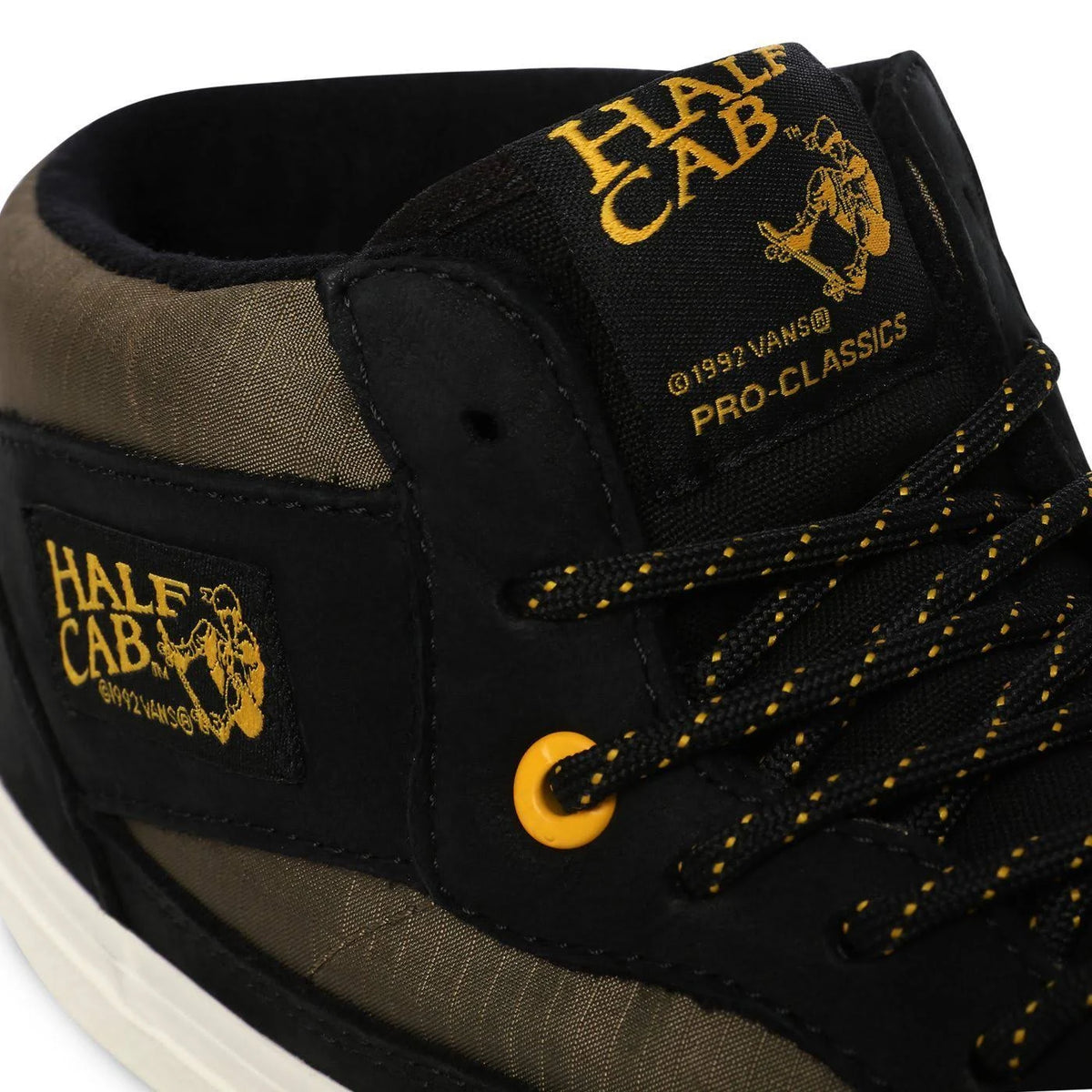 Black Military Half Cab Shoes V204