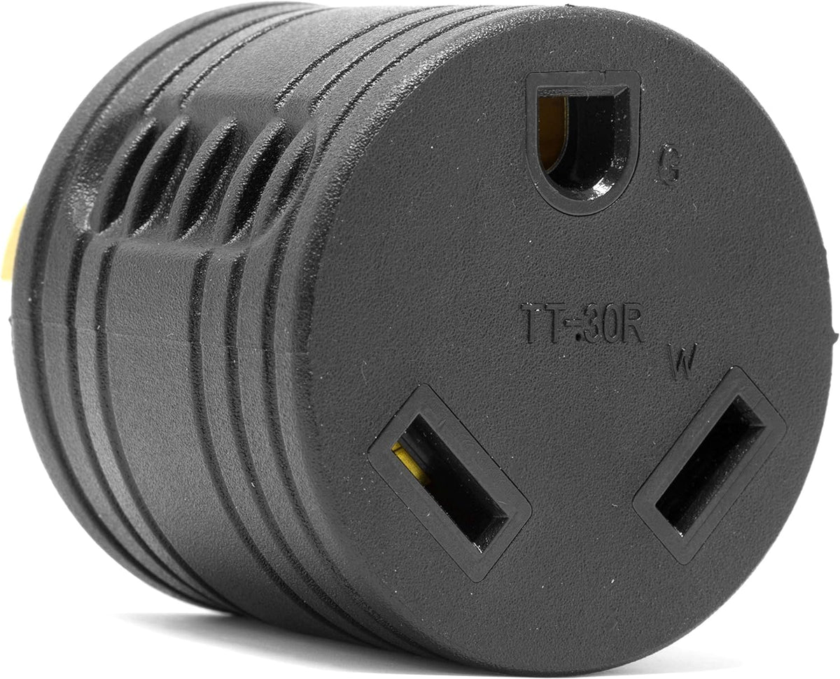 Black 30-Amp Generator to RV Adapter E232999