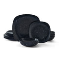 12-piece Black Speckle Stoneware Dinnerware Set K728