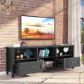 Black TV Stand with 2 Drawers and 4 Storage Compartments Z832