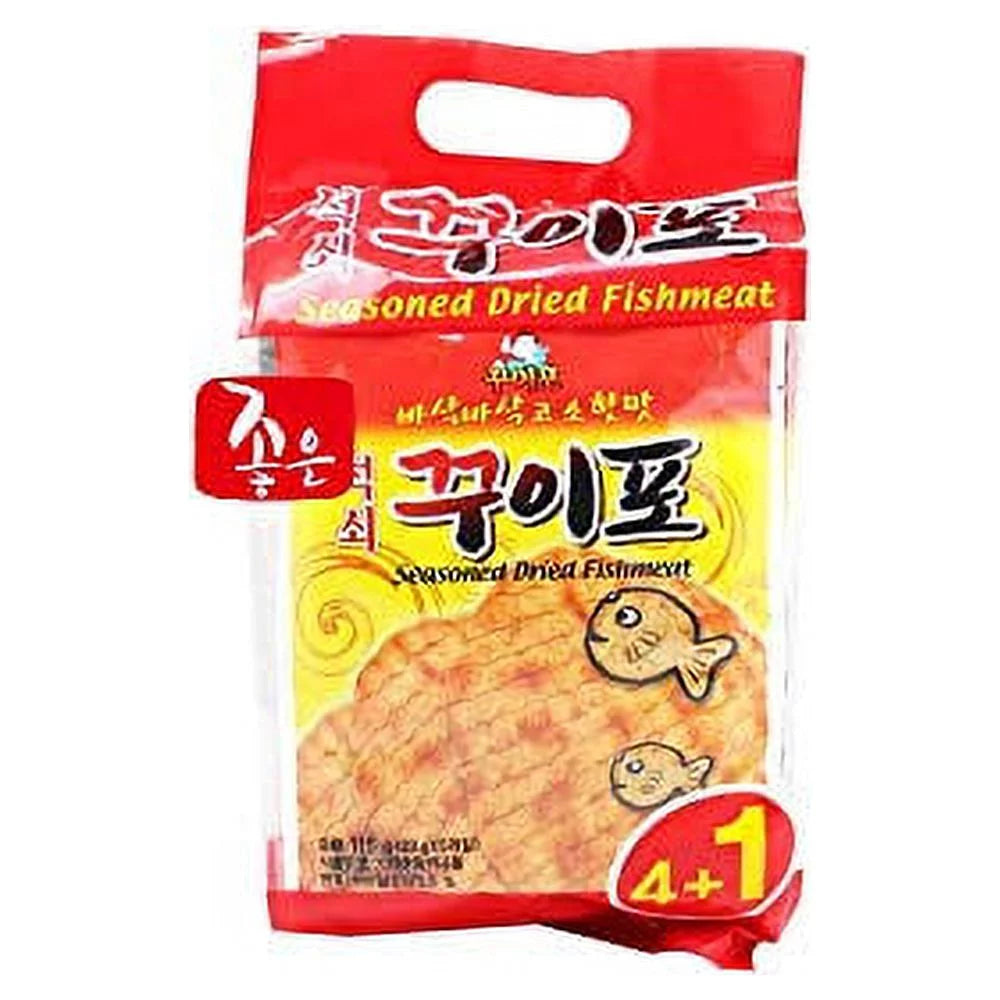 Korean Grilled Dried Seasoned Fish Meat 5 Pack H1875