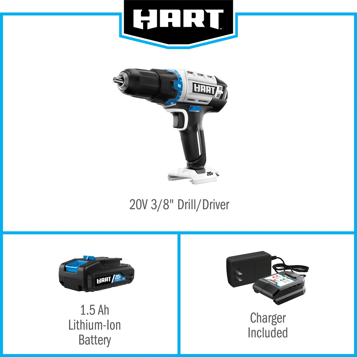 3/8-inch Battery-Powered Drill/Driver Kit Y24037