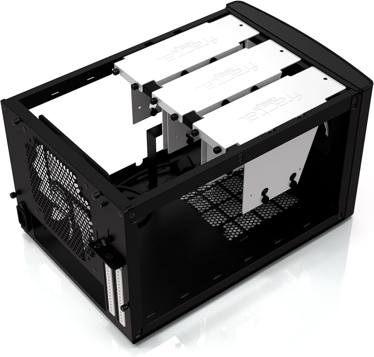 Black Mini ITX Computer Case with 120mm Fans S116632