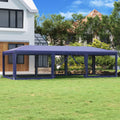 Party Tent with 8 Mesh Sidewalls Blue 29.5'x13.1' HDPE V440