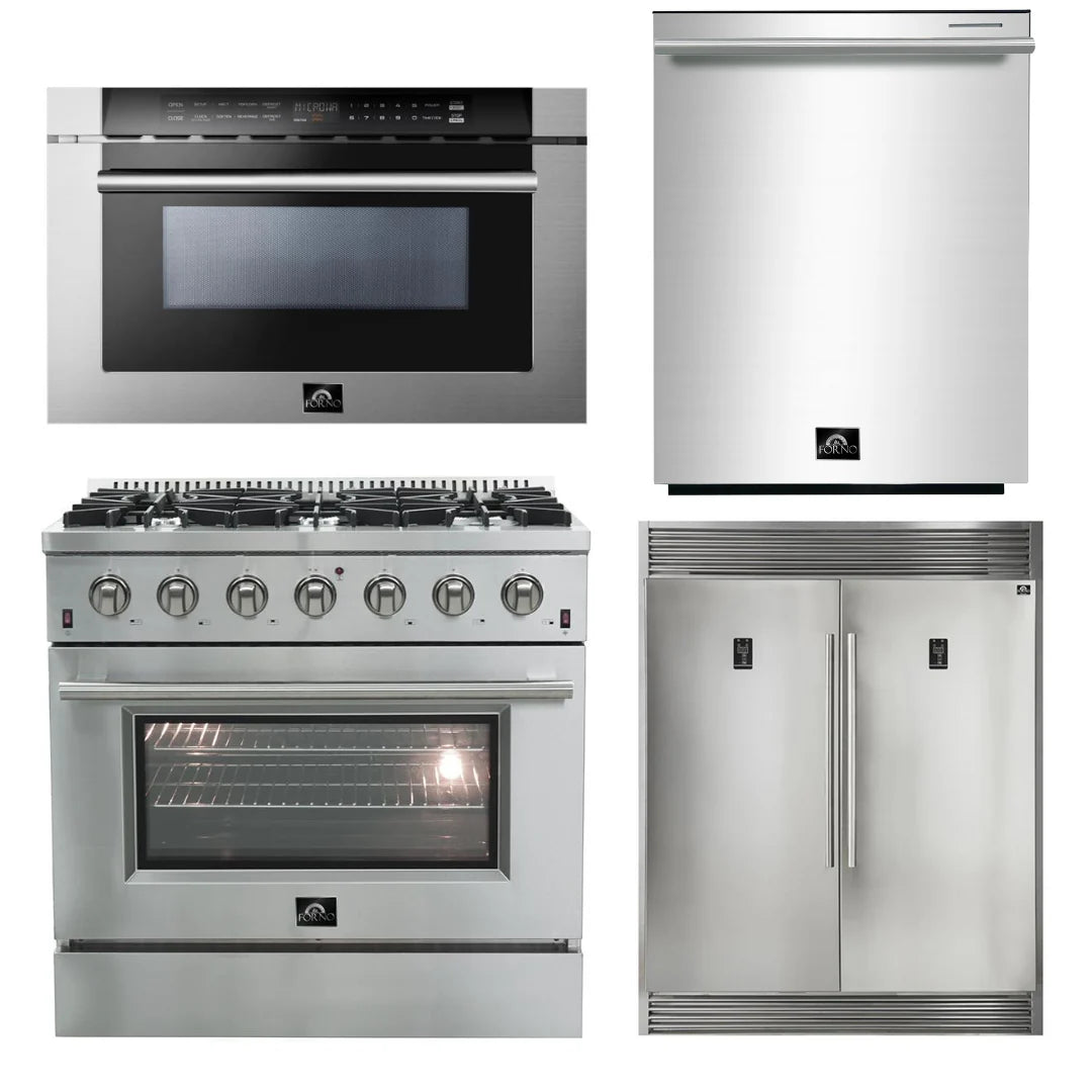 36 Inch Gas Range 60 Inch Refrigerator Microwave Drawer Dishwasher T914348