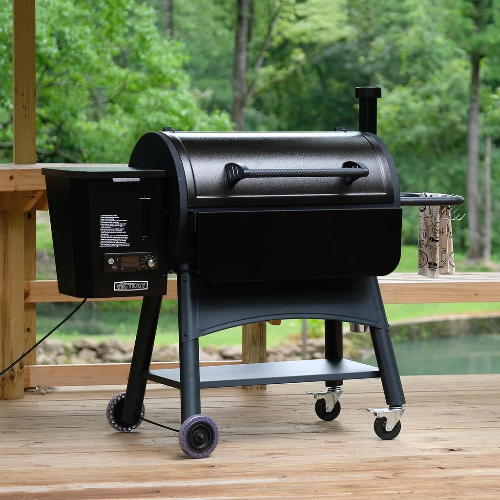 35-Inch Wood Pellet Grill with Front Shelf I85446