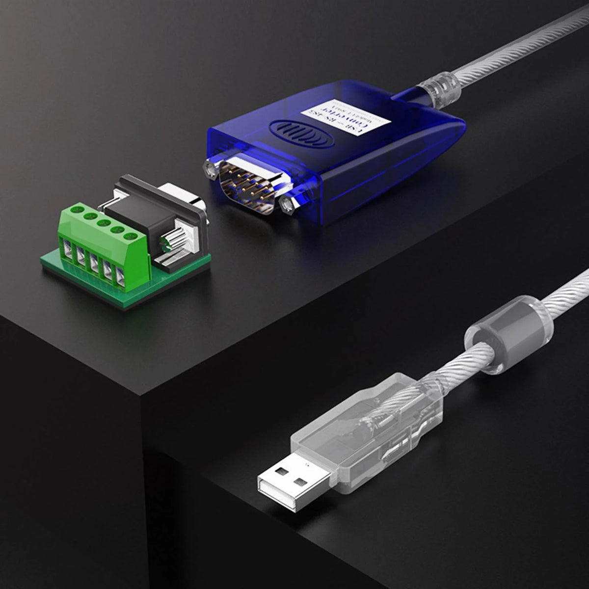 USB to RS-422 RS-485 Serial Port Adapter Cable with Terminal Board Q935511