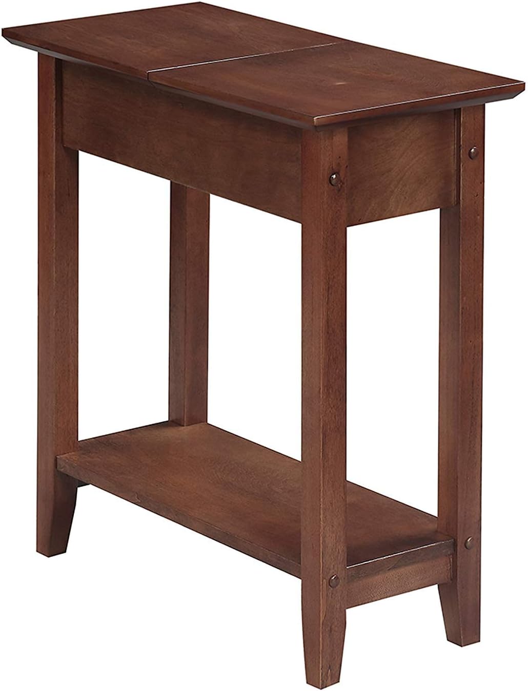 Dark Walnut Flip Top End Table A323292