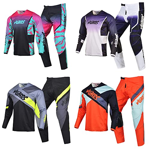 Mens Motocross Jersey Pants Combo MX Gear Set T842