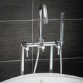 Polished Chrome Floor Mount Tub Filler Faucet P36562