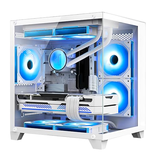White Gaming PC Desktop with AMD Ryzen 7 5700G, RTX 4060 8GB, 32GB DDR4 RAM, 1TB M.2 PCIE SSD, Windows 11 Pro R6516