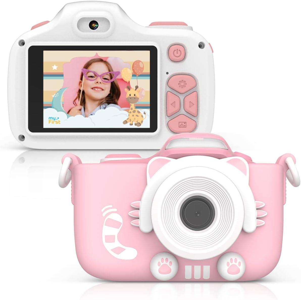 16MP Mini Camera with Selfie Lens Pink W781446