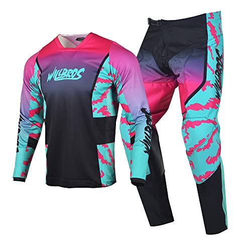 Mens Motocross Jersey Pants Combo MX Gear Set T842
