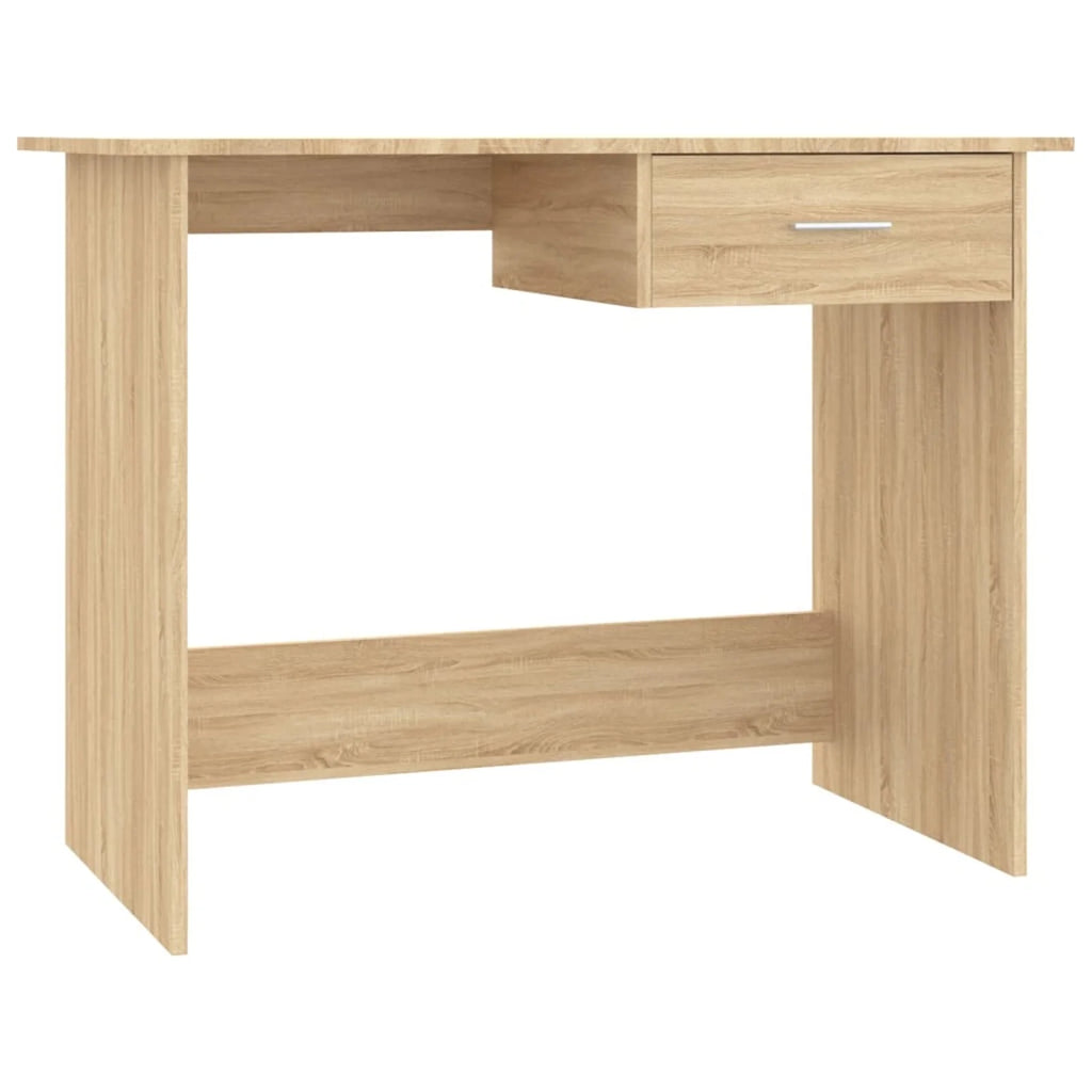 White Sonoma Oak Computer Desk with Storage Drawer Y796344