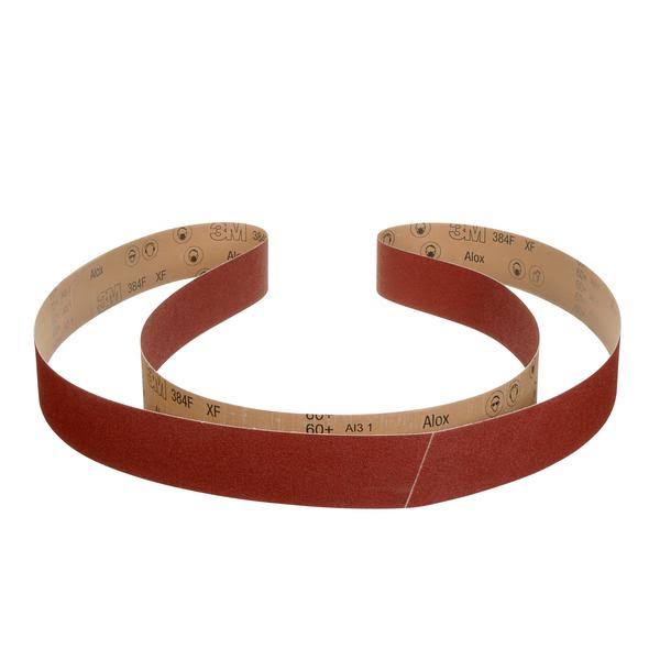 3M Cloth Belt 384F, 120+ XF-weight, 13-3/4 in x 59 in, Film-lok, Single-Flex U700833