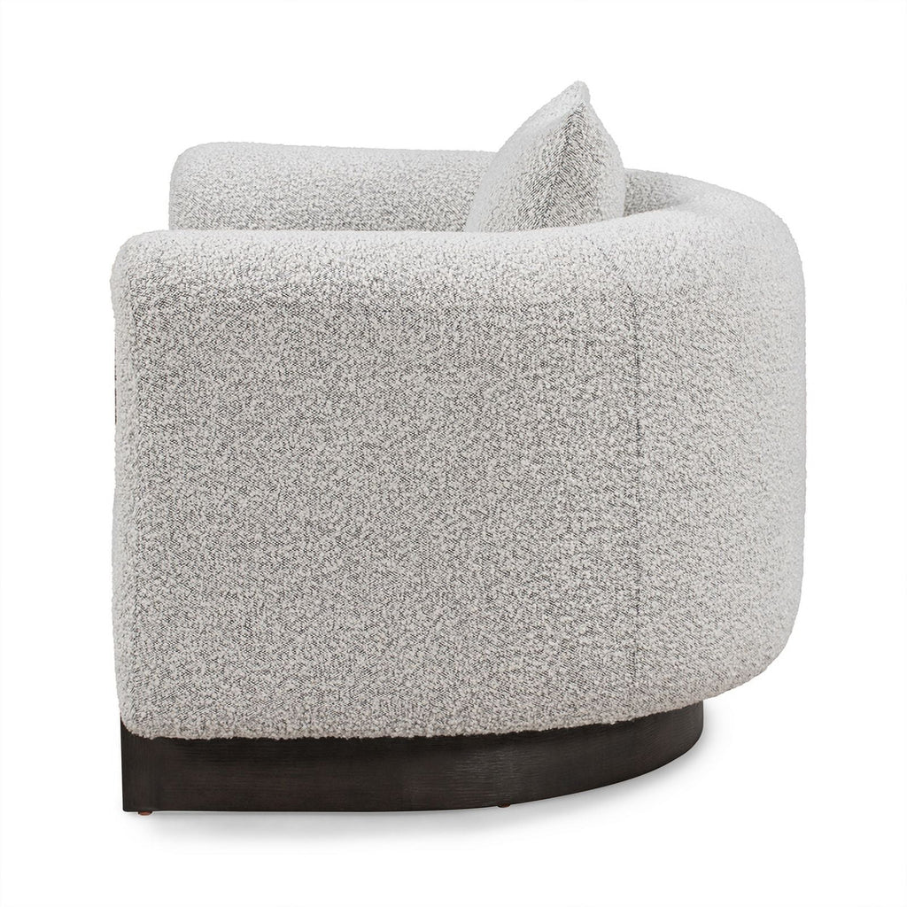 Gray Boucle Fabric Accent Chair N90228
