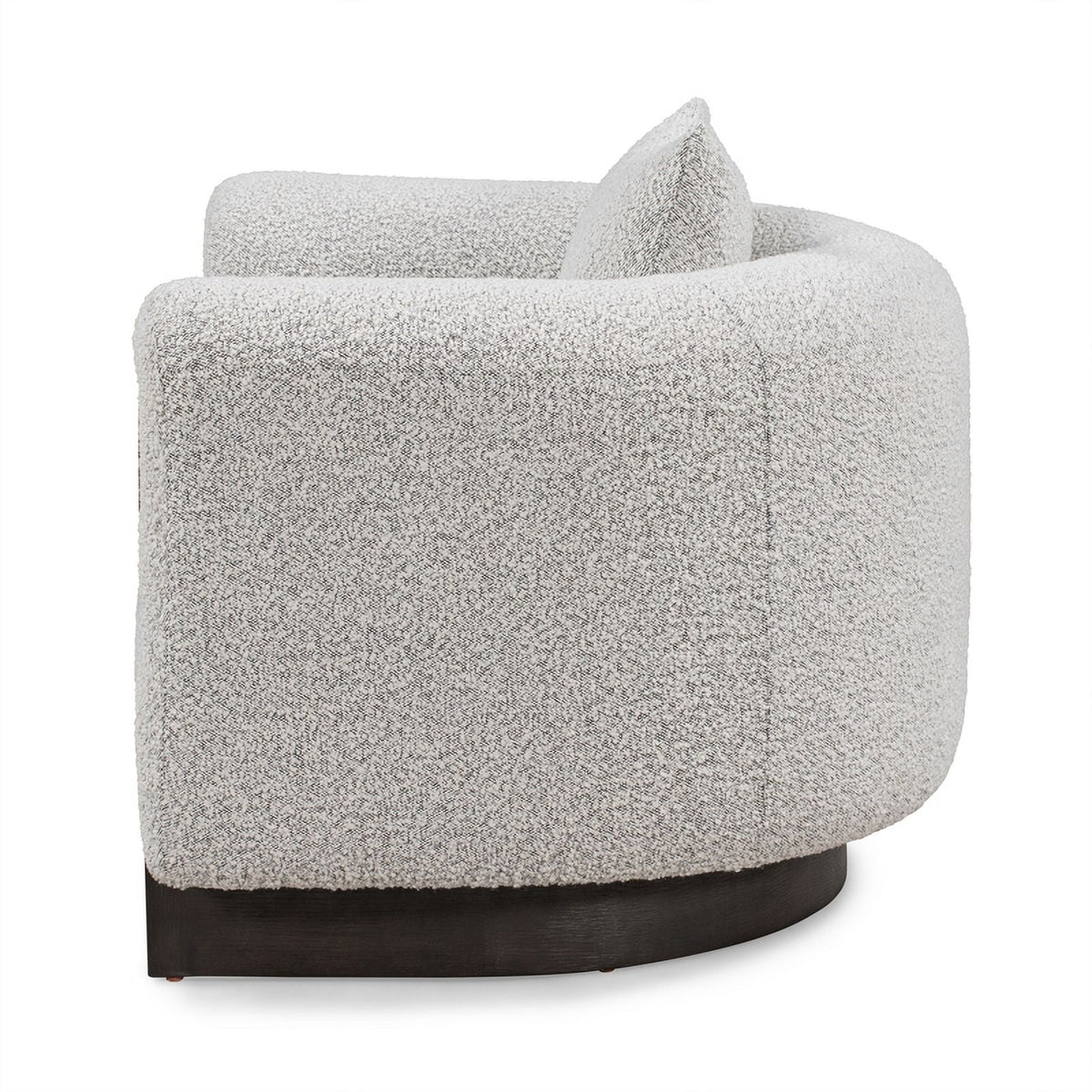 Gray Boucle Fabric Accent Chair N90228