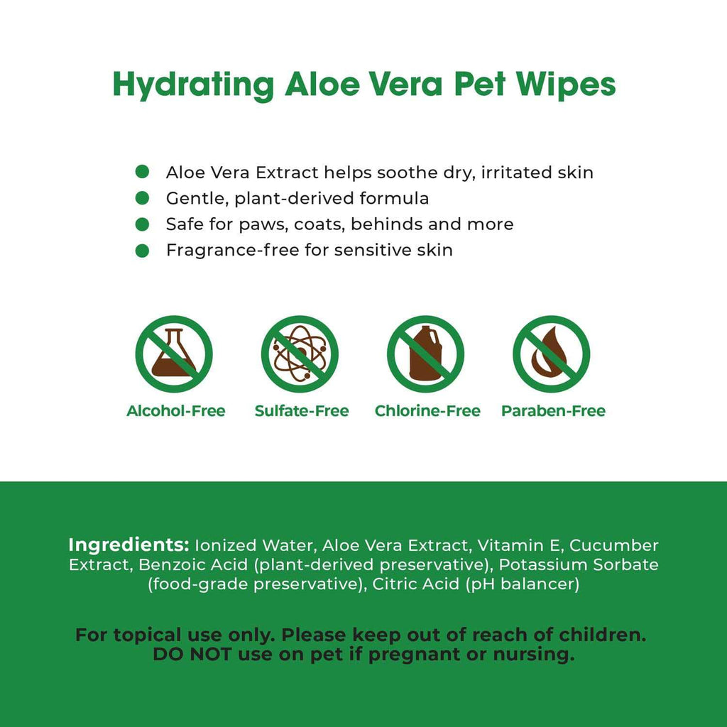 Plant-Based Pet Grooming Wipes 400 Pack Z124362