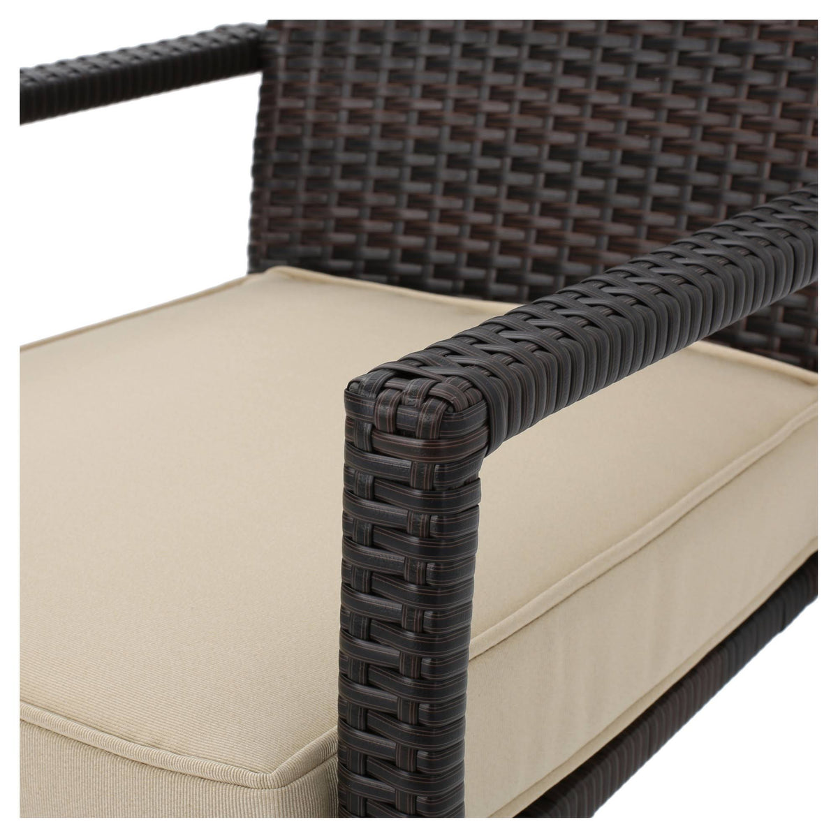 Brown 4pc Wicker Chat Set C300836