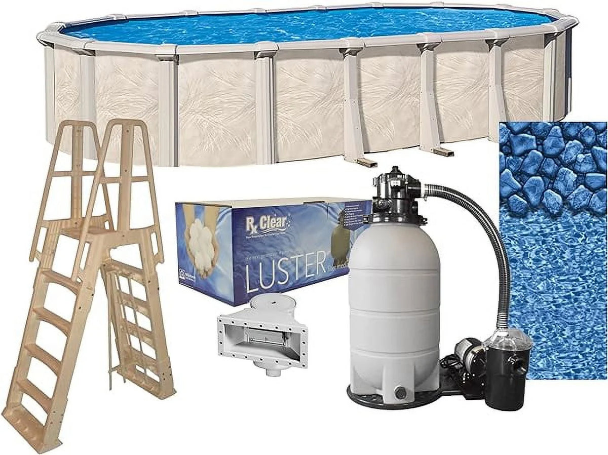 15' x 30' Oval x 52 Swimming Pool Kit with 25 Gauge Liner C373370