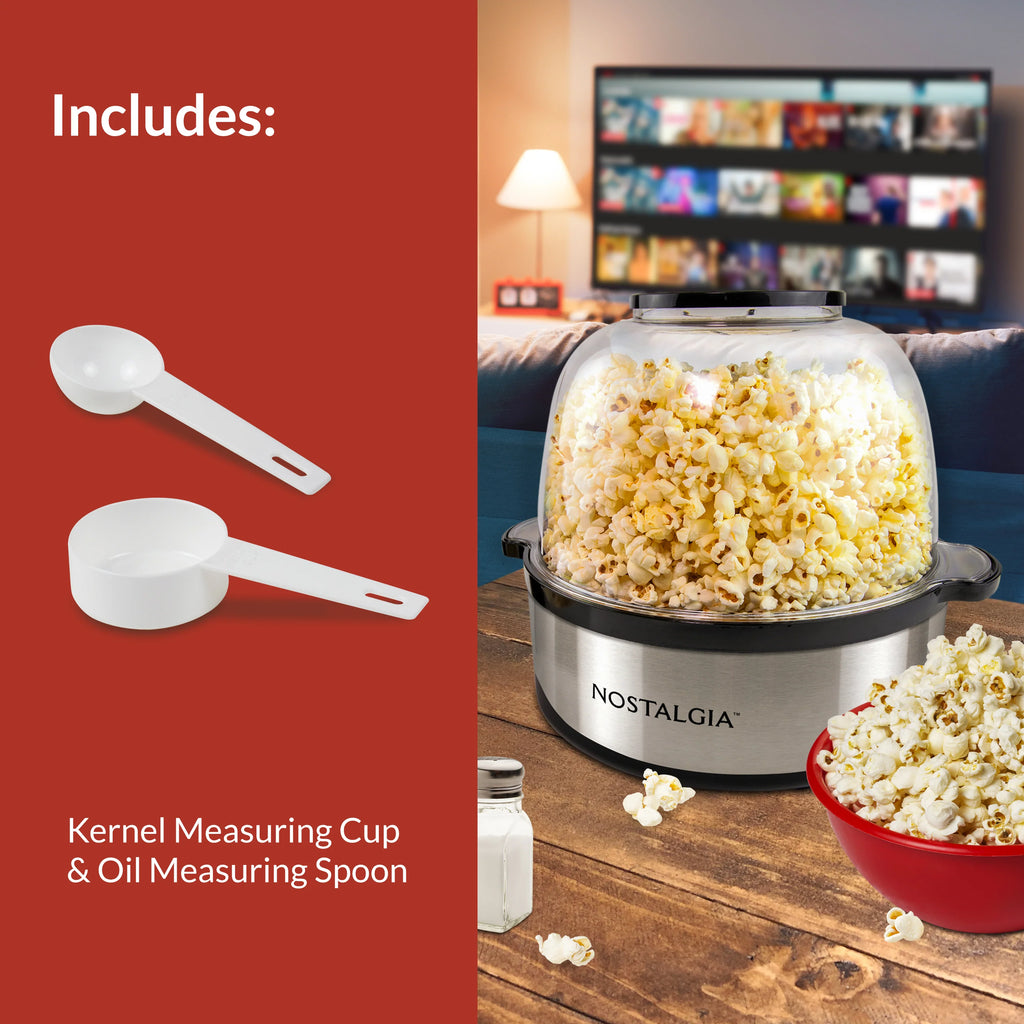 6-Quart Stainless Steel Popcorn Popper D7265