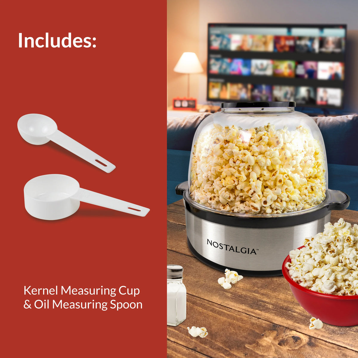 6-Quart Stainless Steel Popcorn Popper D7265