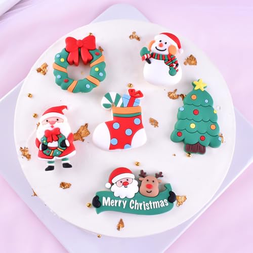12pcs Christmas Cake Topper N31636