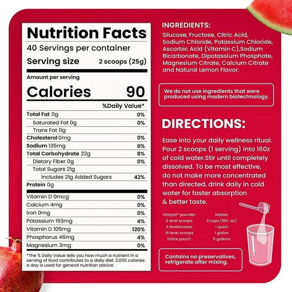 Electrolyte Replacement Powder Drink Mix S824438