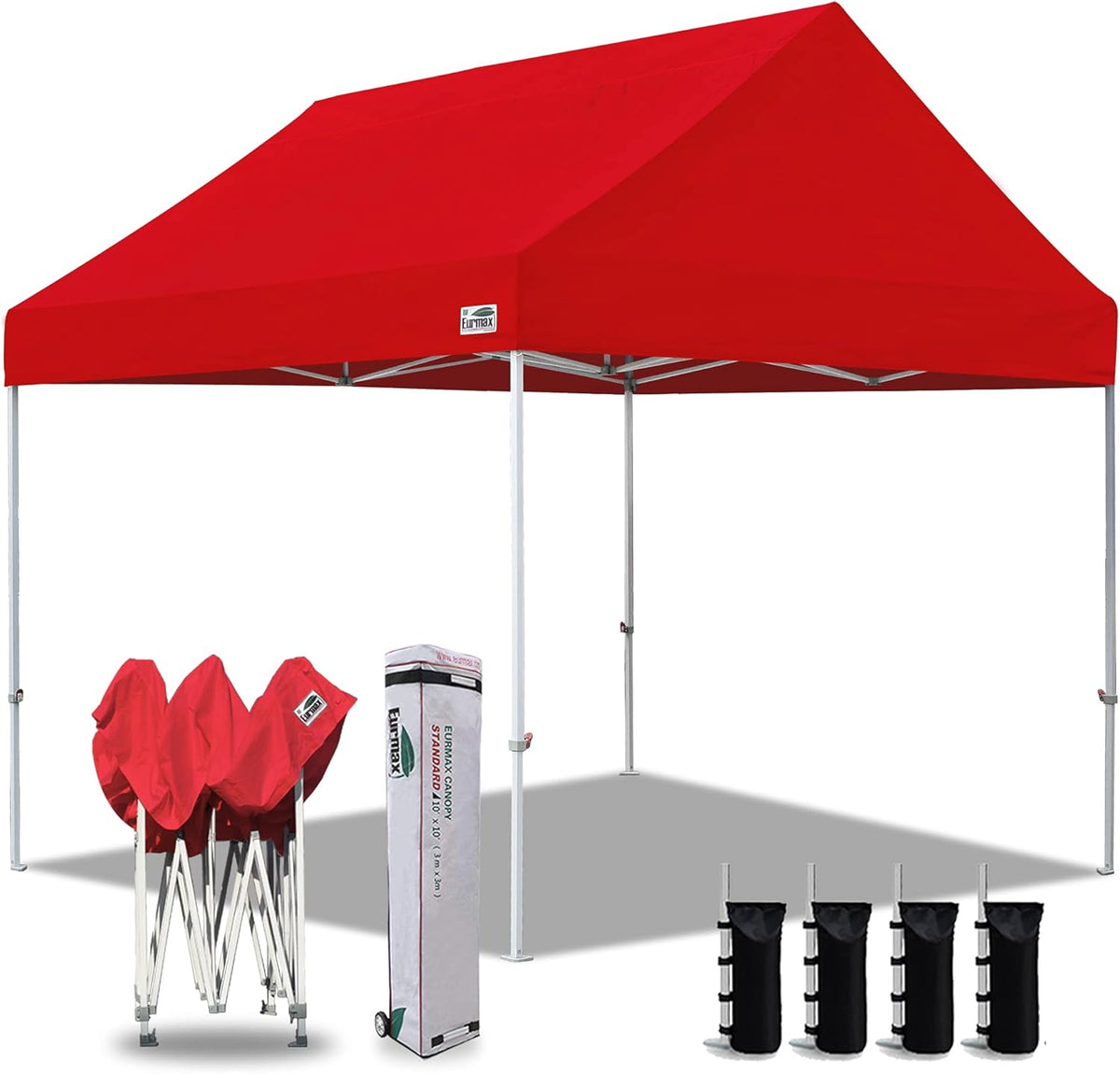 10x10 Pop Up Canopy Tent with Heavy Duty Roller Bag (Blue) R744866