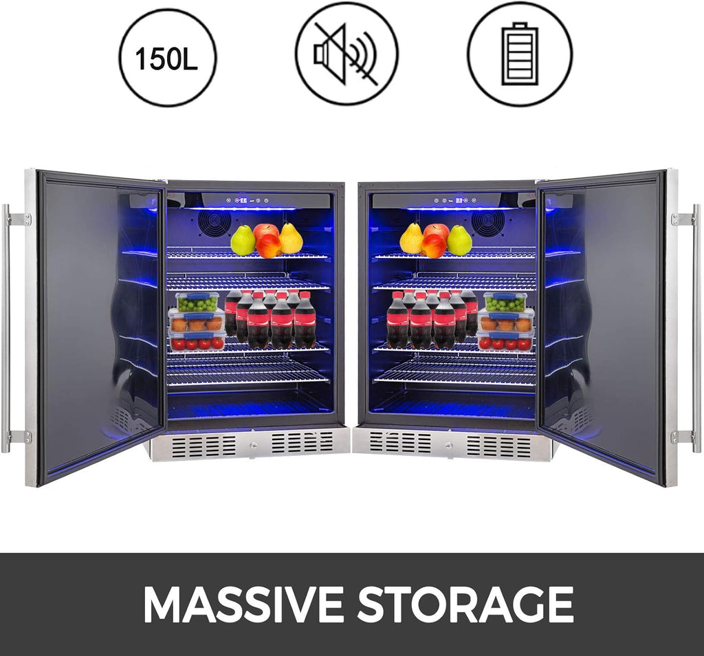 Silver 5.5 cu.ft. Beverage Cooler Refrigerator C14793