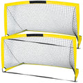 6'x4' Set of 2 Foldable Soccer Goals G9930