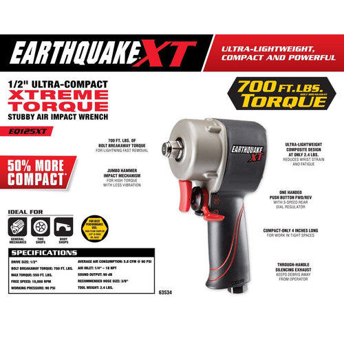 1/2 in. Stubby Air Impact Wrench W2376