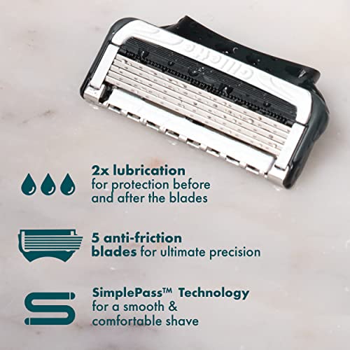 4 Razor Blade Refills with 2x Lubrication U93017