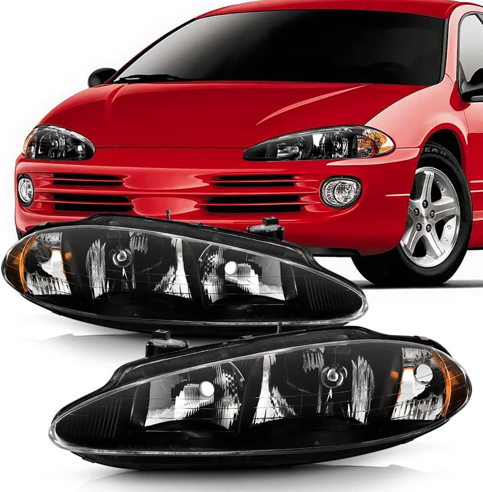 Black Headlights Replacement Driver + Passenger Side S8097