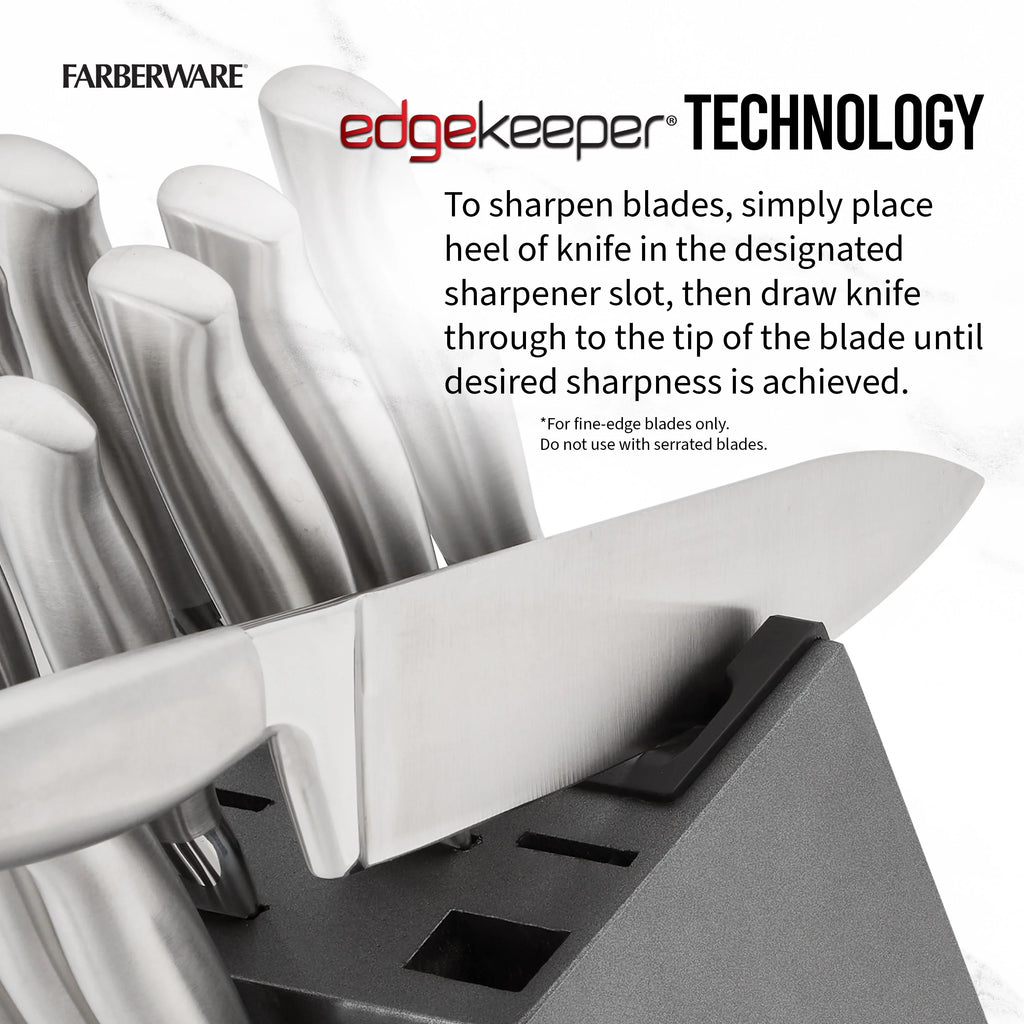 17 Piece Stainless Steel Knife Block Set H935