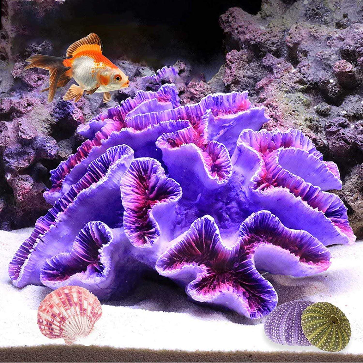 Aquarium Coral Ornaments Purple J24604