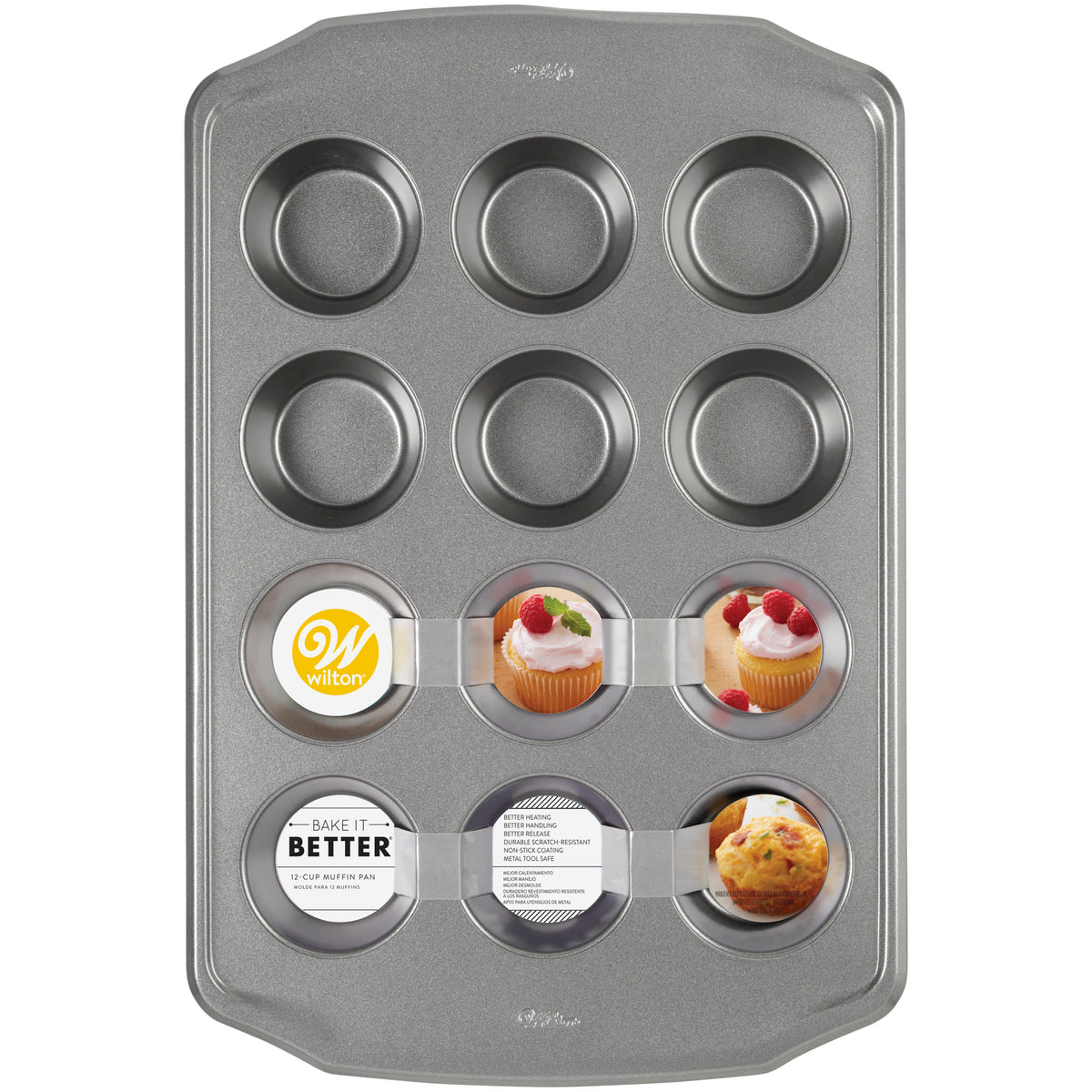 Non-Stick Steel 12-Cup Muffin Pan X76623