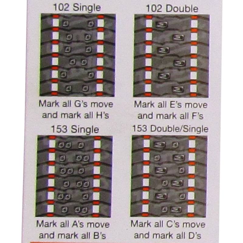 1.325 inch 1-Ply Track Stud Kit - 153 Pack Y986153