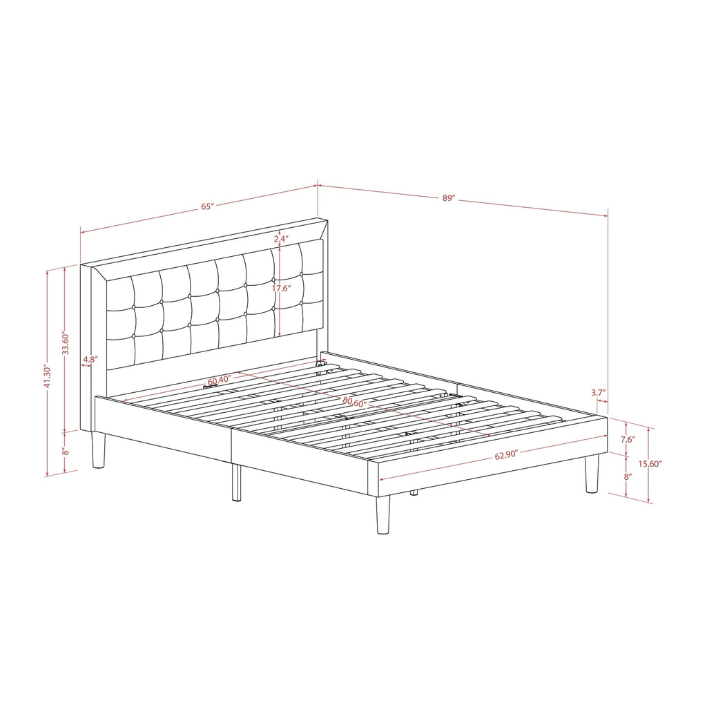 Denim Blue 3-piece Queen Wood Bedroom Set H643257