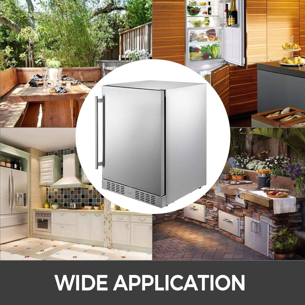 Silver 5.5 cu.ft. Beverage Cooler Refrigerator C14793
