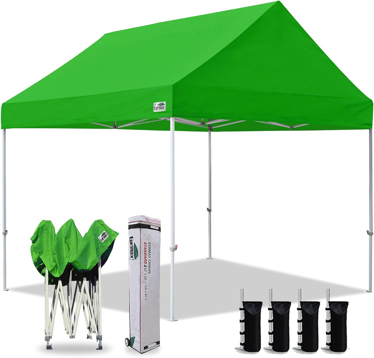 10x10 Pop Up Canopy Tent with Heavy Duty Roller Bag (Blue) R744866