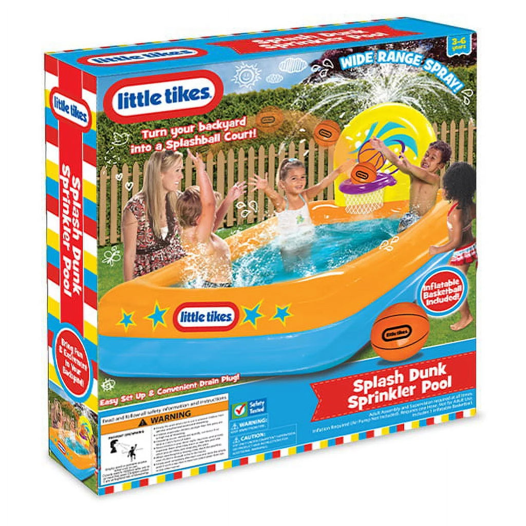 Inflatable Pool with Basketball Hoop and Ball D311254