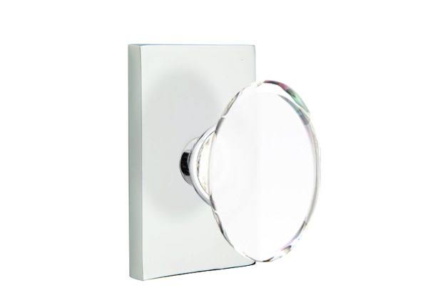 Crystal Knob Dummy Pair Satin Brass A7240