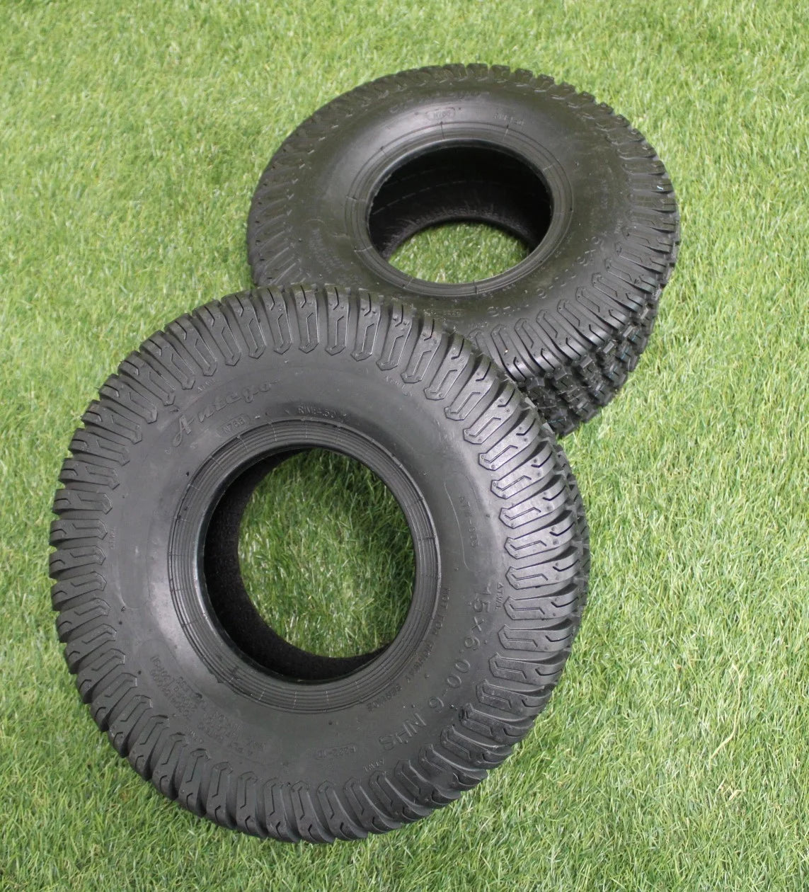 15x6.00-6 4 PLY Turf Tires Set of Two H1685
