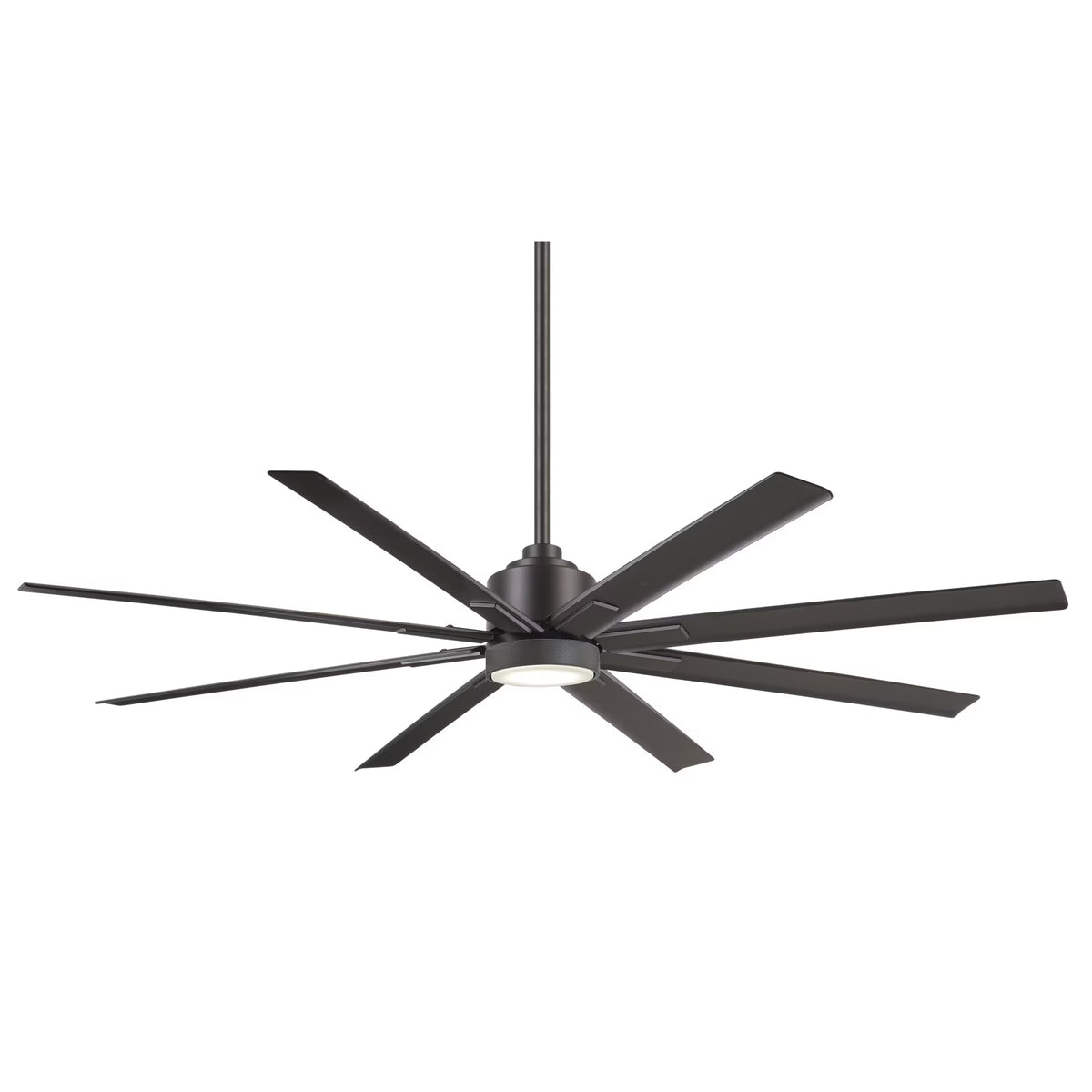 65" 8 Blade Ceiling Fan with Remote, Downrod, Light Kit P542953