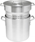 3 Piece 12 qt. Aluminum Pasta Cooker E274