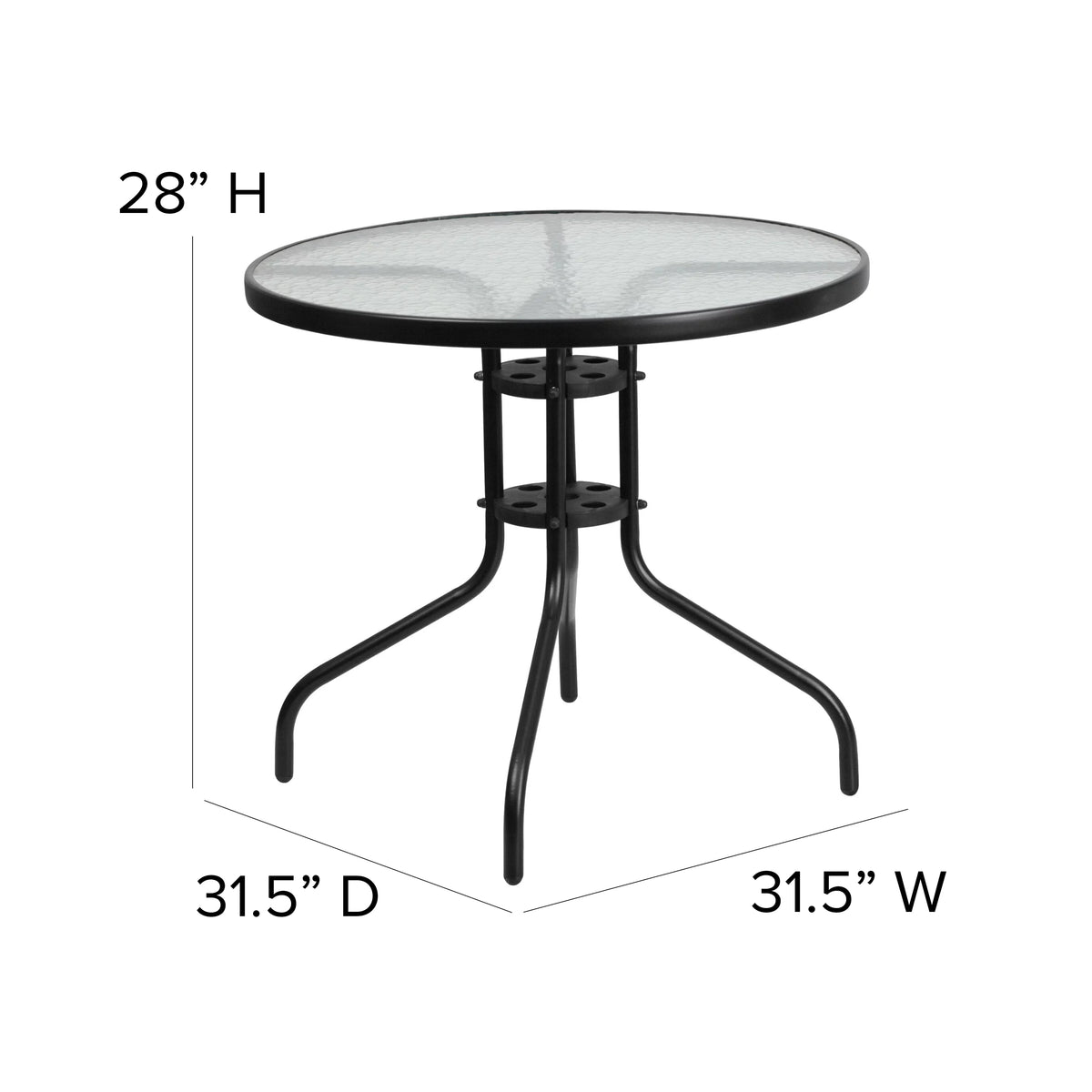 5 Piece Outdoor Patio Dining Set with 4 Brown Stack Chairs L96997