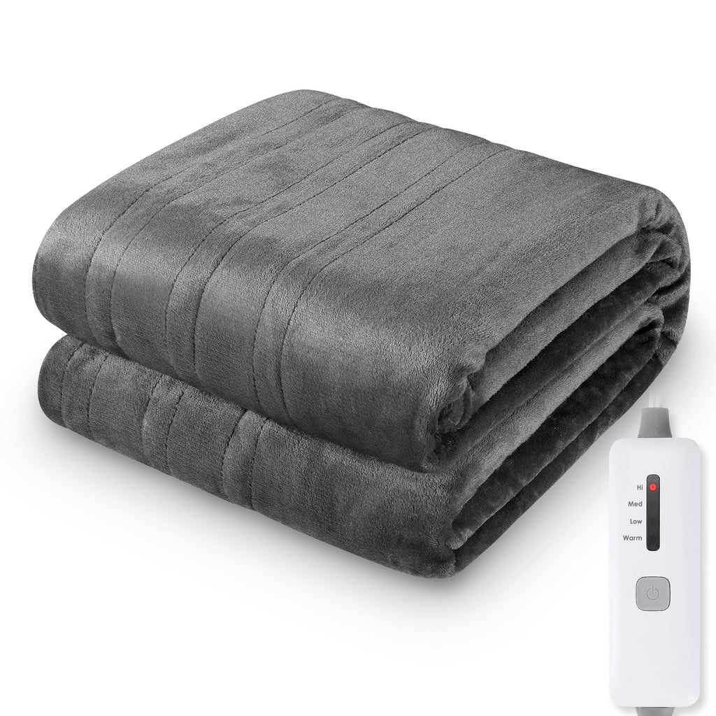 Gray Full Size Electric Blanket A9045