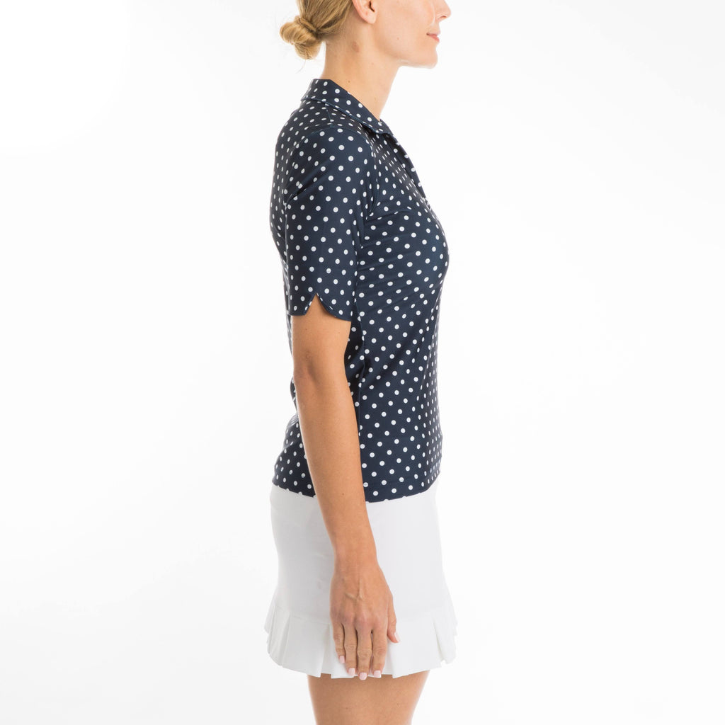 Navy Dotty Top C24905