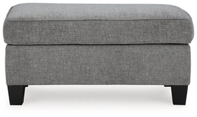 Chenille Smoke Ottoman O9566